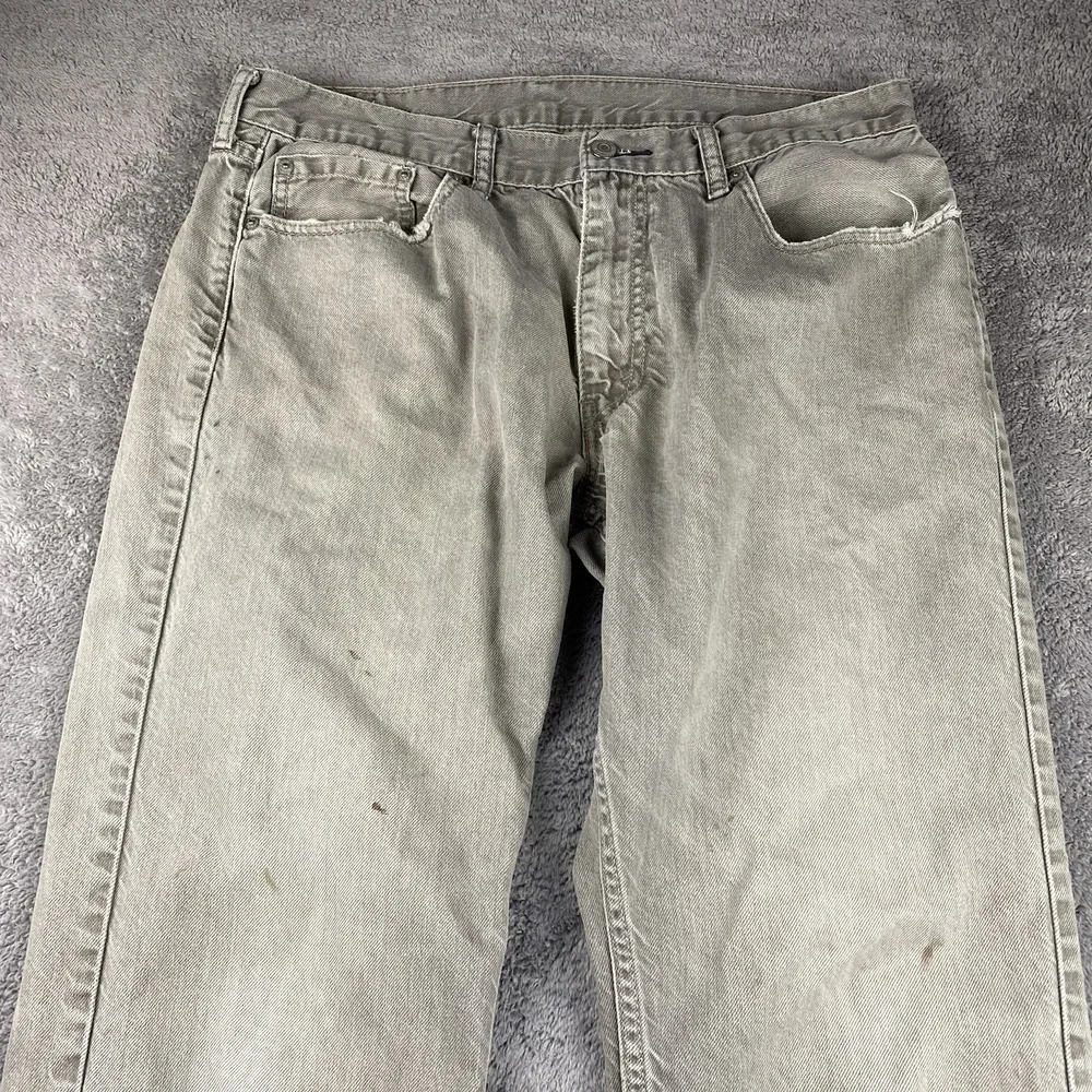 Levis‎ 559 Relaxed Straight Fit Jeans Mens 36x28 Beige Mid Rise 100% Cotton